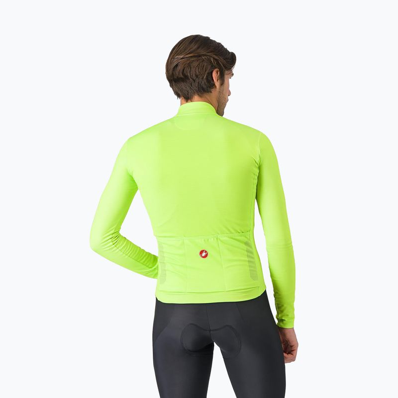 Longsleeve de ciclism pentru bărbați Castelli Puro 4 electric lime 2