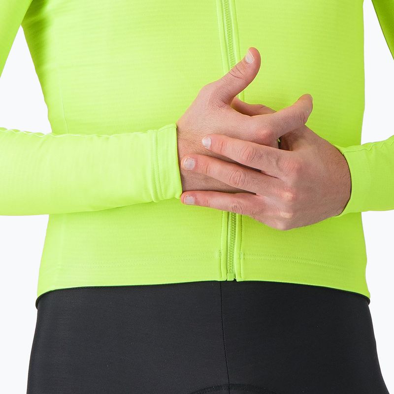 Longsleeve de ciclism pentru bărbați Castelli Puro 4 electric lime 5