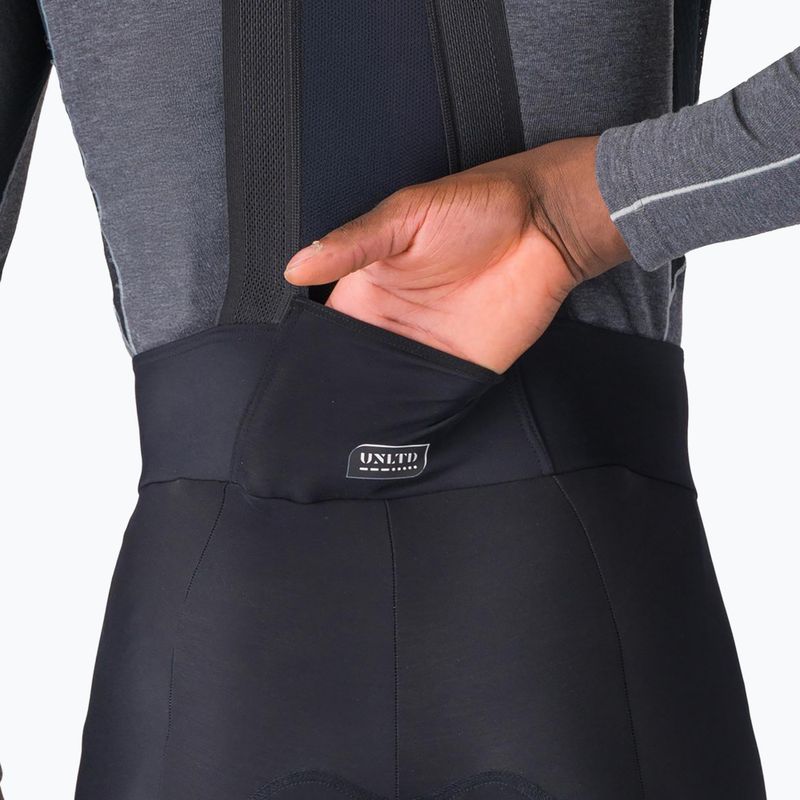 Pantaloni de ciclism pentru bărbați Castelli Unlimited Bibtight black 4