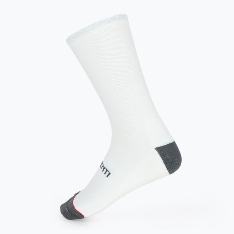 Șosete pentru bărbați Castelli Venti Soft Merino white 2