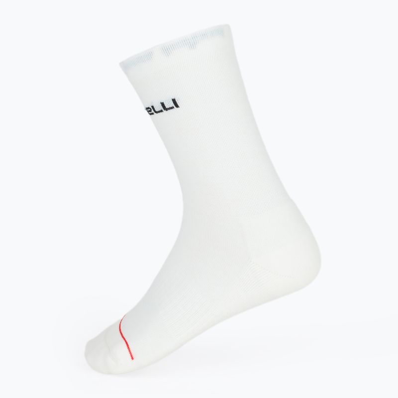 Șosete pentru femei Castelli Diciotto Soft Merino W white 2
