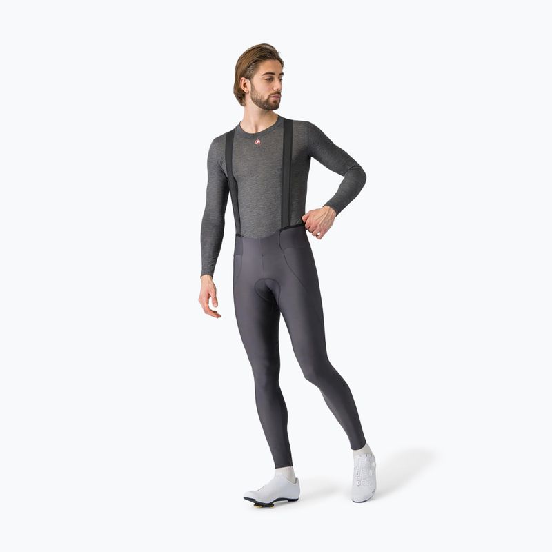Longsleeve de ciclism pentru bărbați Castelli Medio Base Layer melange gray 2