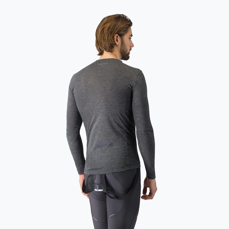 Longsleeve de ciclism pentru bărbați Castelli Medio Base Layer melange gray 3