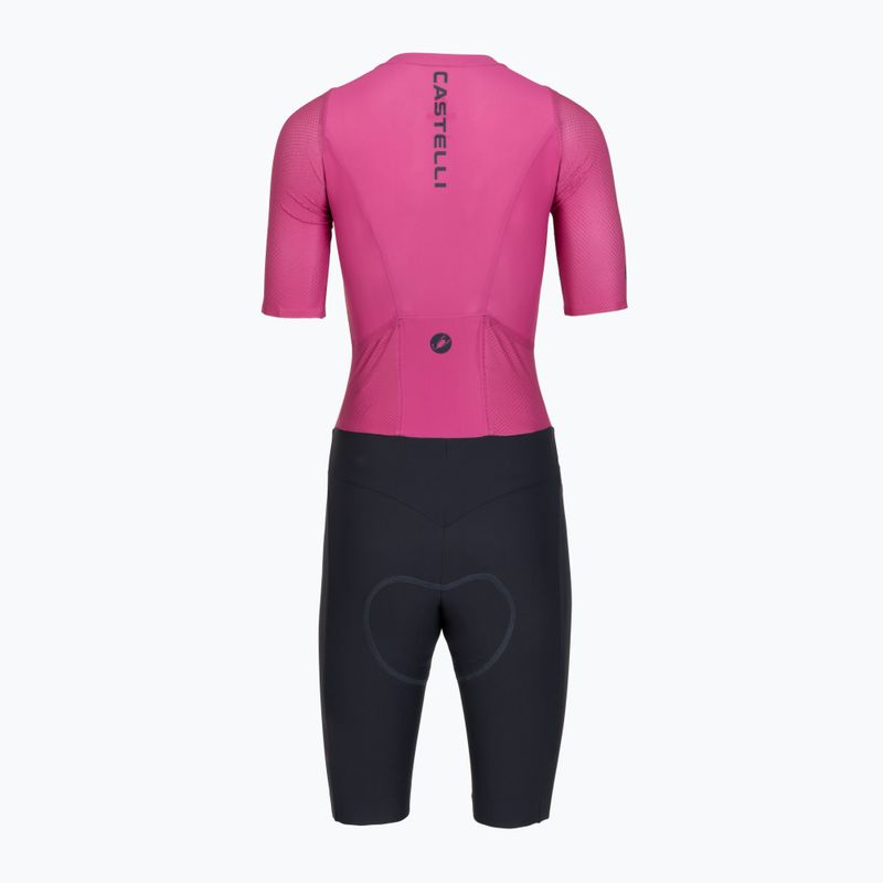 Combinezon de ciclism pentru femei Castelli Movement Suit W violet pink/twilight blue 2