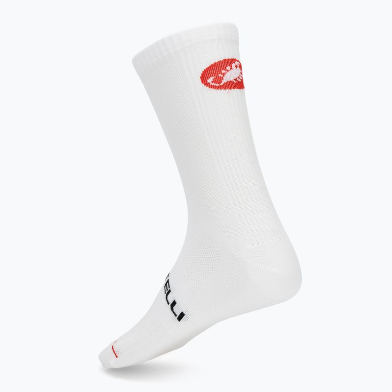 Șosete pentru bărbați Castelli Entrata 18 white 2