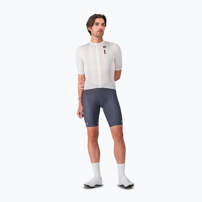 Tricou de ciclism pentru bărbați Castelli Drittone Logo white/black 2