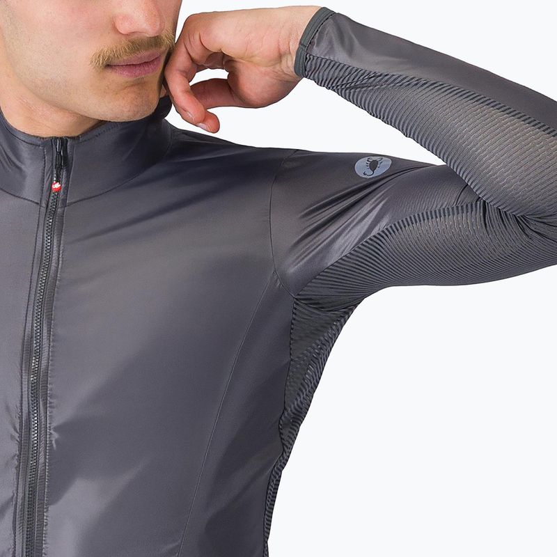 Geacă de ciclism pentru bărbați Castelli Aria Shell 2 silver gray/dark gray 5
