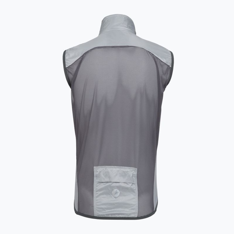Vestă de ciclism pentru bărbați Castelli Aria Shell 2 silver gray/dark gray 2