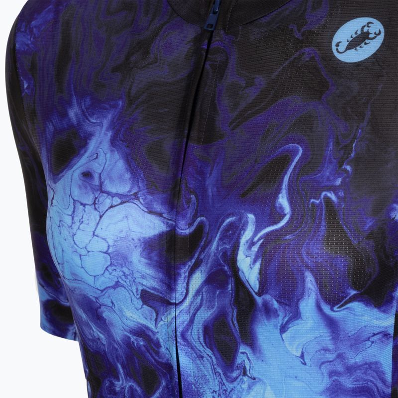 Tricou de ciclism pentru femei Castelli Cosmic Vortex multicolor violet blue 3