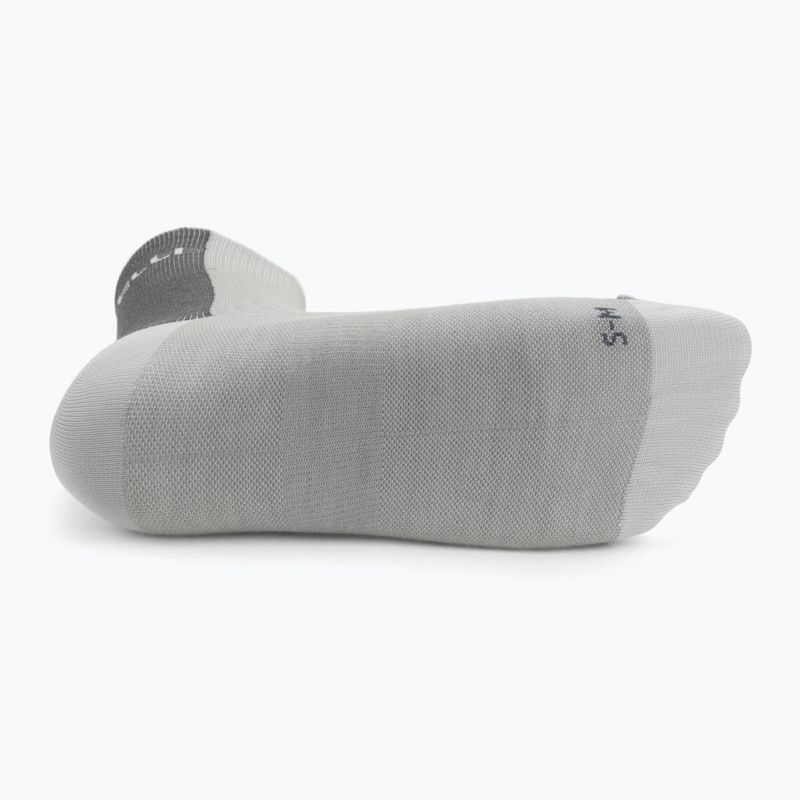 Șosete pentru bărbați Castelli Castelli Logo 18 Merino Sock silver gray/dark gray 4