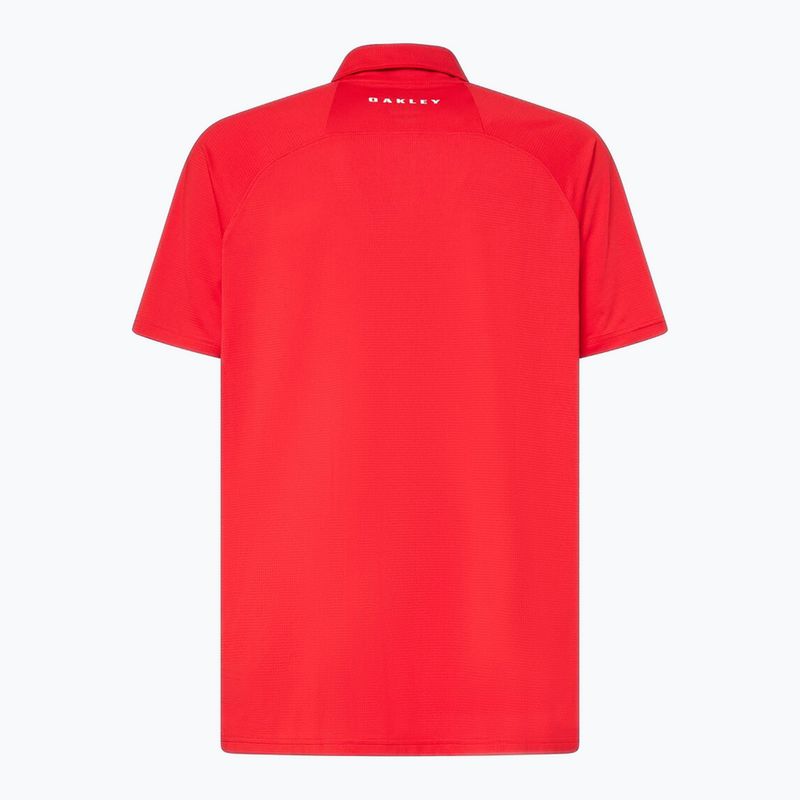 Tricou polo pentru bărbați Oakley Iconic Oakley Ss Polo Shirt red line 2