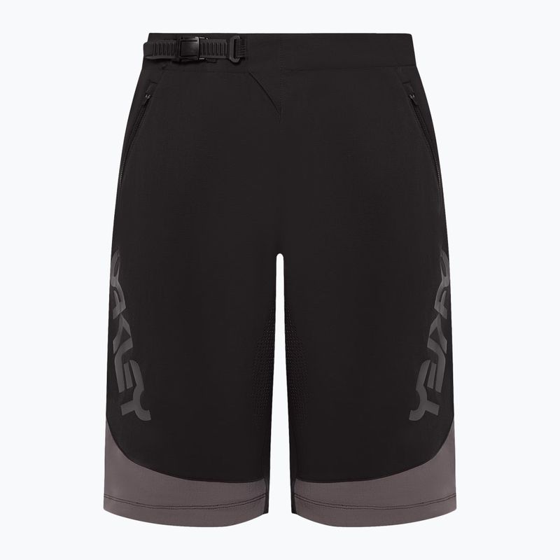 Pantaloni scurți de ciclism Oakley Maven Scrub negru/gri pentru bărbați 8