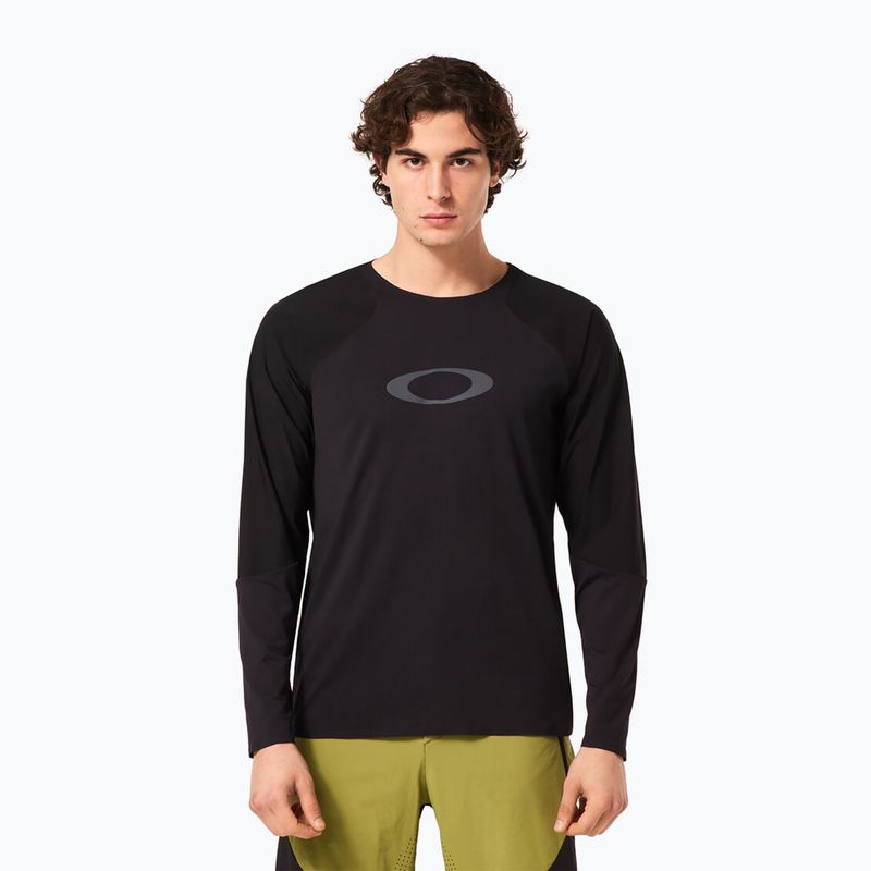 Longsleeve de ciclism pentru bărbați Oakley Seeker Airline blackout 5