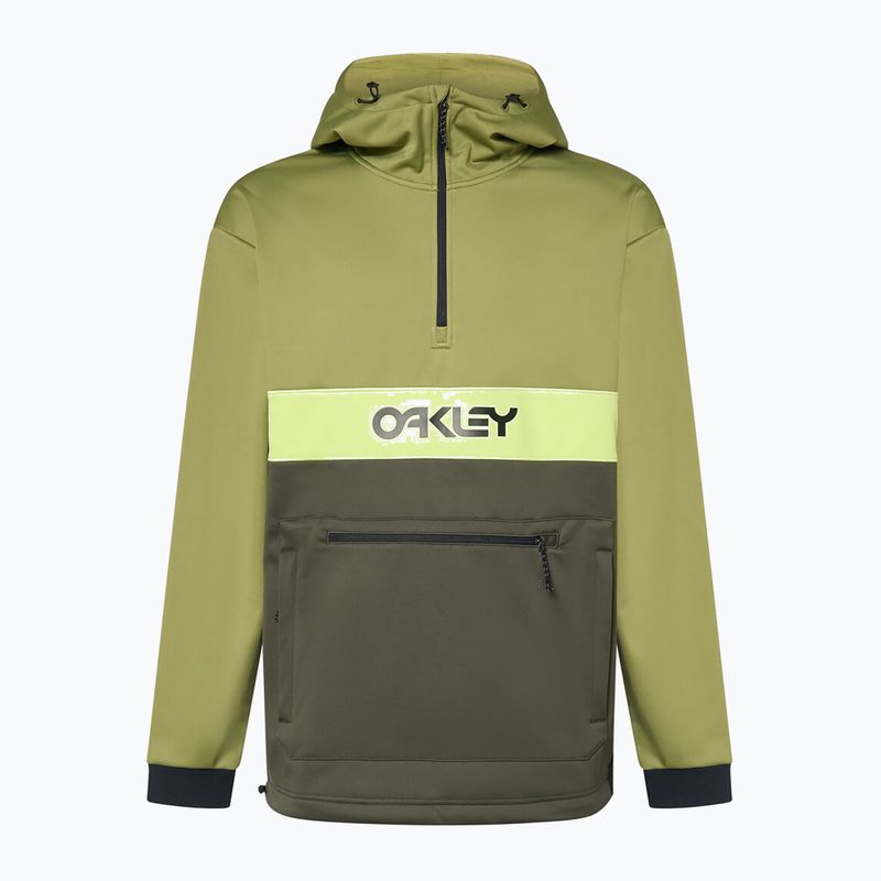 Bluză softshell pentru bărbați Oakley TNP Nose Grab Softshell Hoodie new dark brush/fern