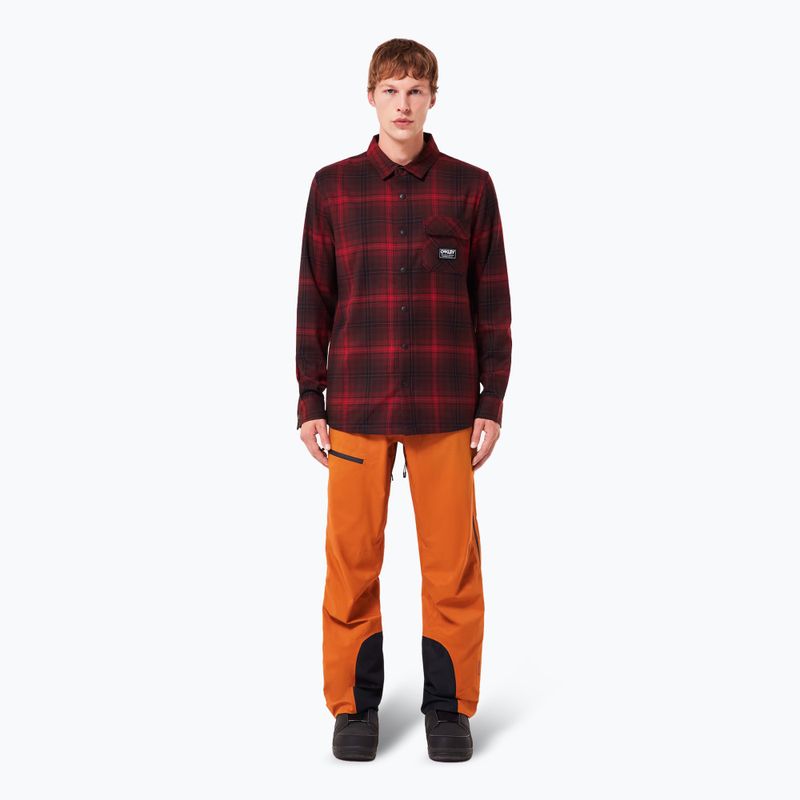 Tricou pentru bărbaț Oakley Butter Flannel Shirt black/grenache check 2