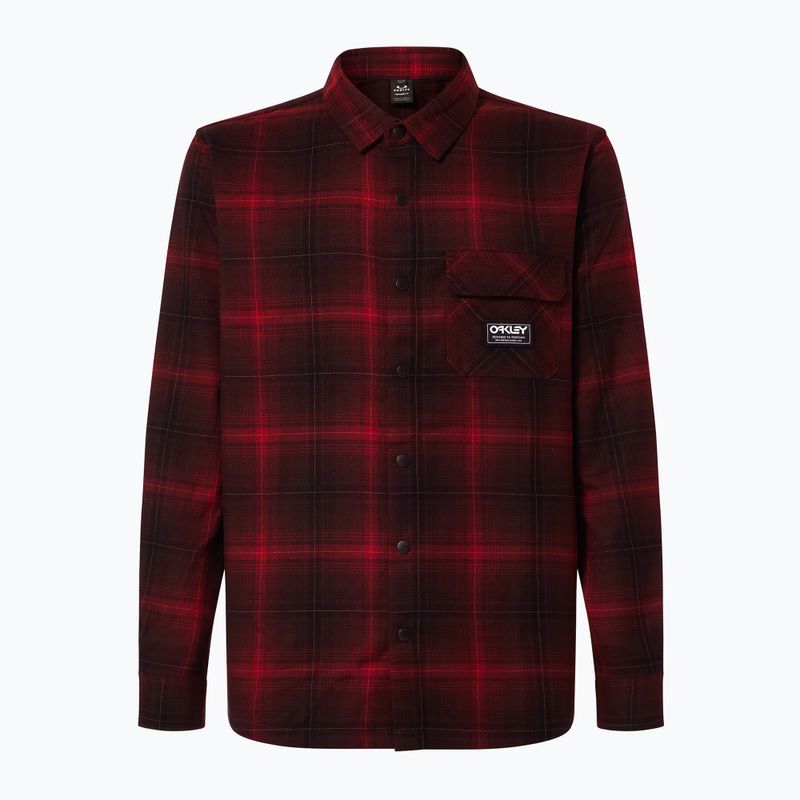 Tricou pentru bărbaț Oakley Butter Flannel Shirt black/grenache check 5