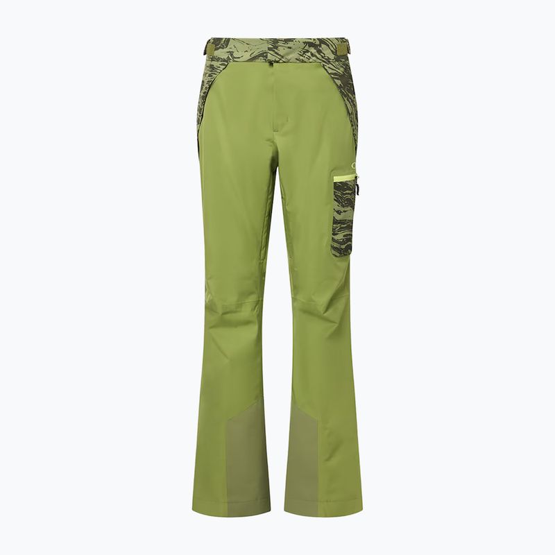 Pantaloni de schi pentru femei Oakley Tc Juno Reduct Shell Pant 2.0 duality swirl dbl green 9