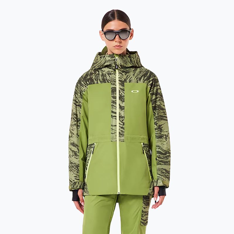 Geacă de schi pentru femei Oakley Tc Juno Reduct Shell Jacket 2.0 duality swirl dbl green