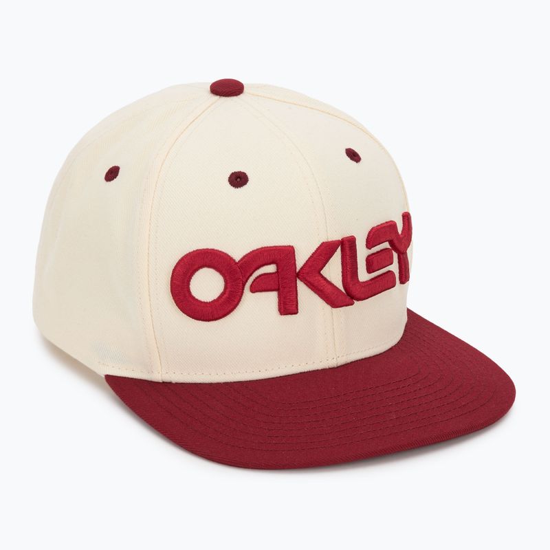 Șapcă pentru bărbați Oakley Mark III arctic white/iron red