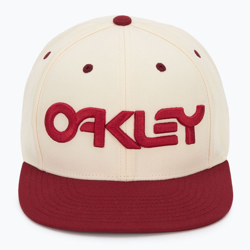 Șapcă pentru bărbați Oakley Mark III arctic white/iron red 2