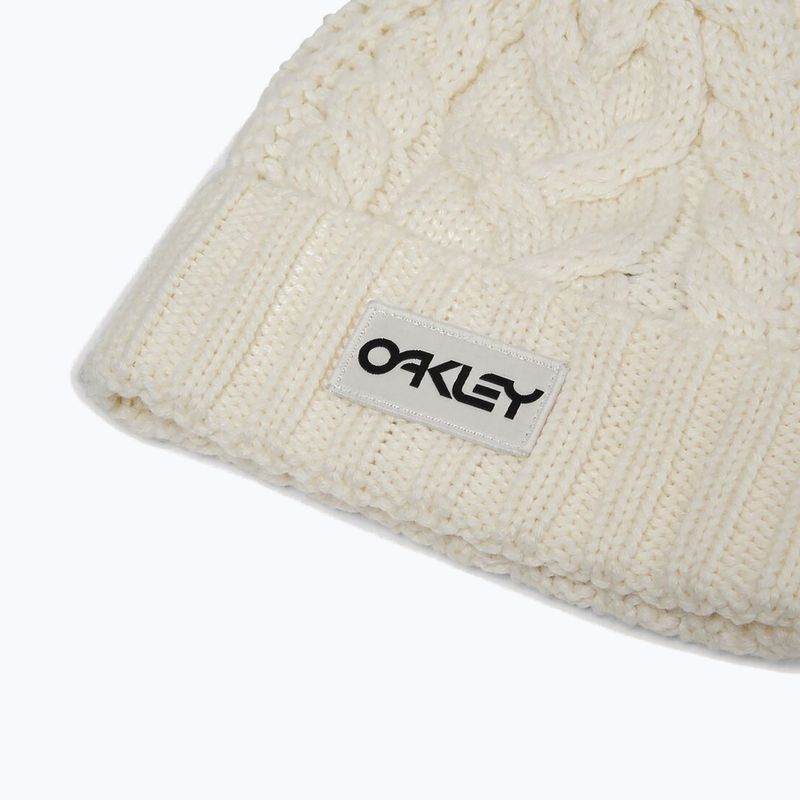 Căciulă de iarnă Oakley Harper Pom Beanie arctic white/blackout 4