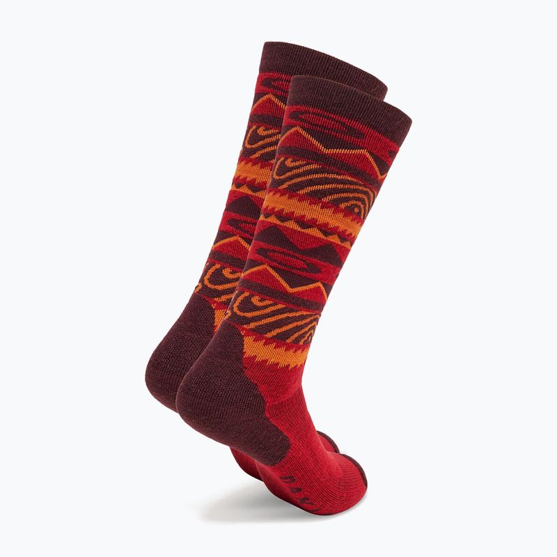 Șosete de schi Oakley Wanderlust Perf Socks 2.0 grenache norway pattern 2