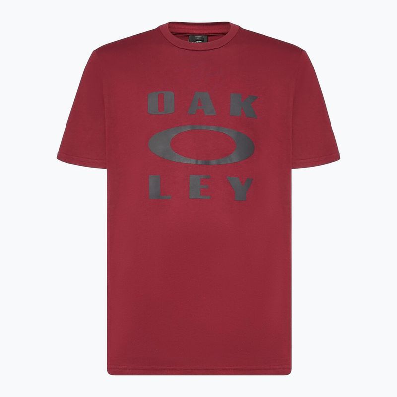 Tricou pentru bărbați Oakley Bark Ellipse Tee iron red