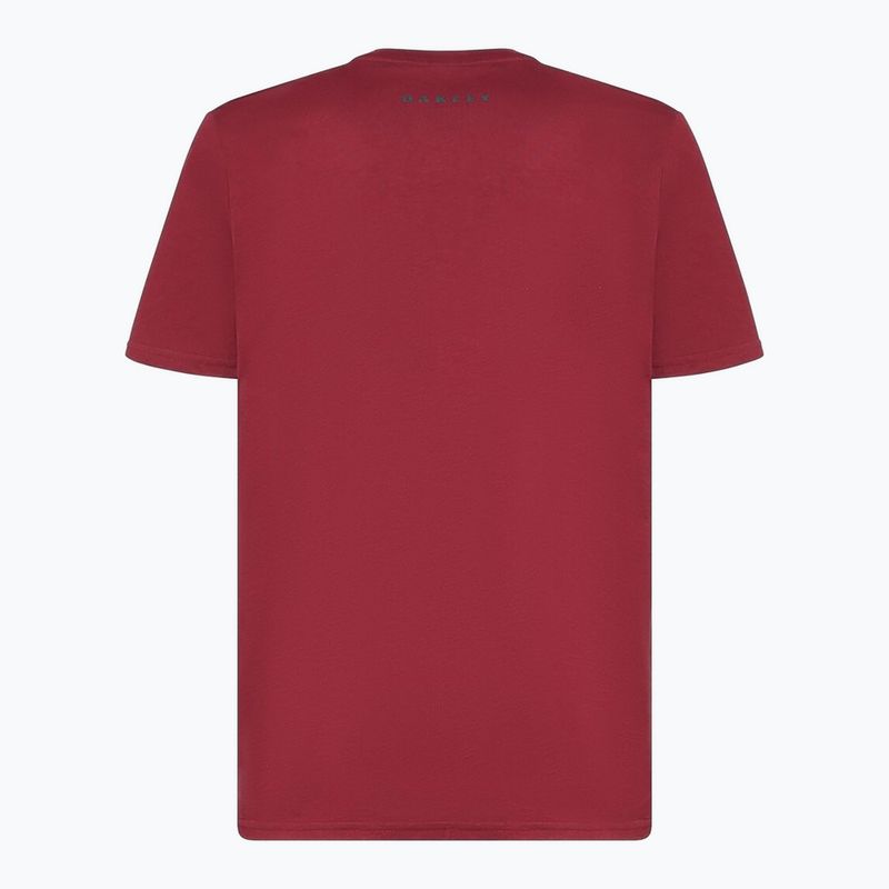Tricou pentru bărbați Oakley Bark Ellipse Tee iron red 2