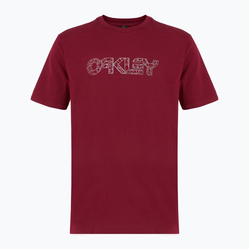 Tricou pentru bărbați Oakley Wire B1B Tee iron red