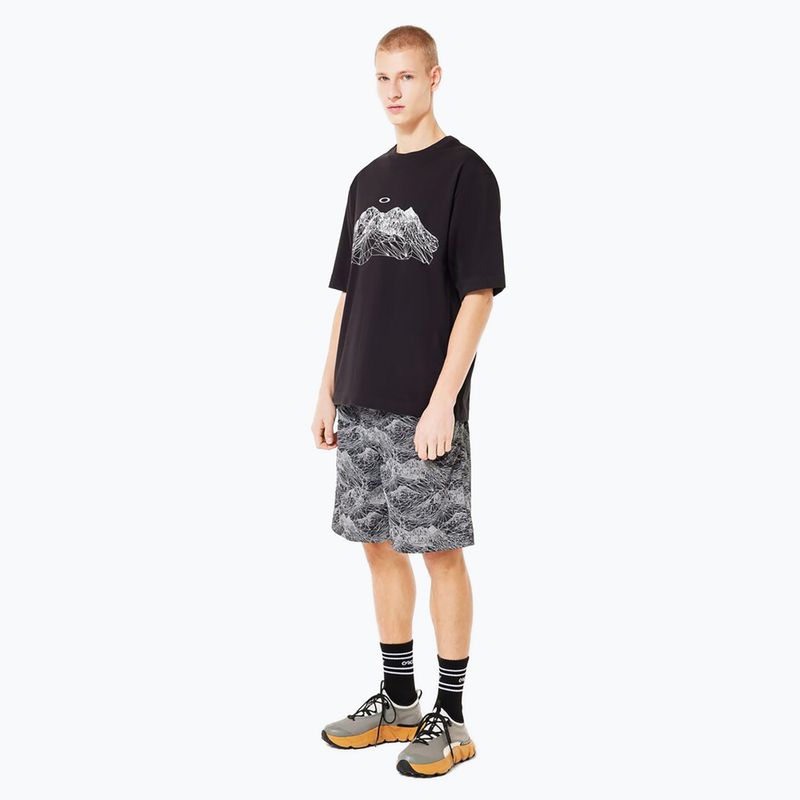 Tricou pentru bărbați Oakley Wired Mtn Scape Tee blackout 2
