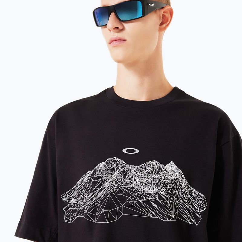 Tricou pentru bărbați Oakley Wired Mtn Scape Tee blackout 4