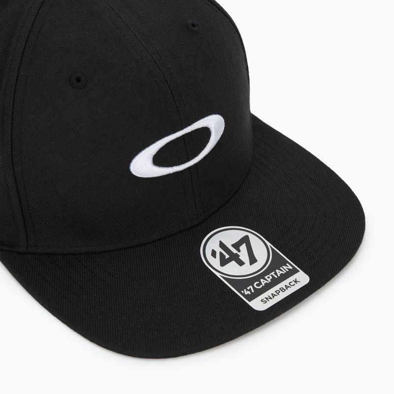 Șapcă pentru bărbați Oakley 47 B1B Ellipse blackout/white 3