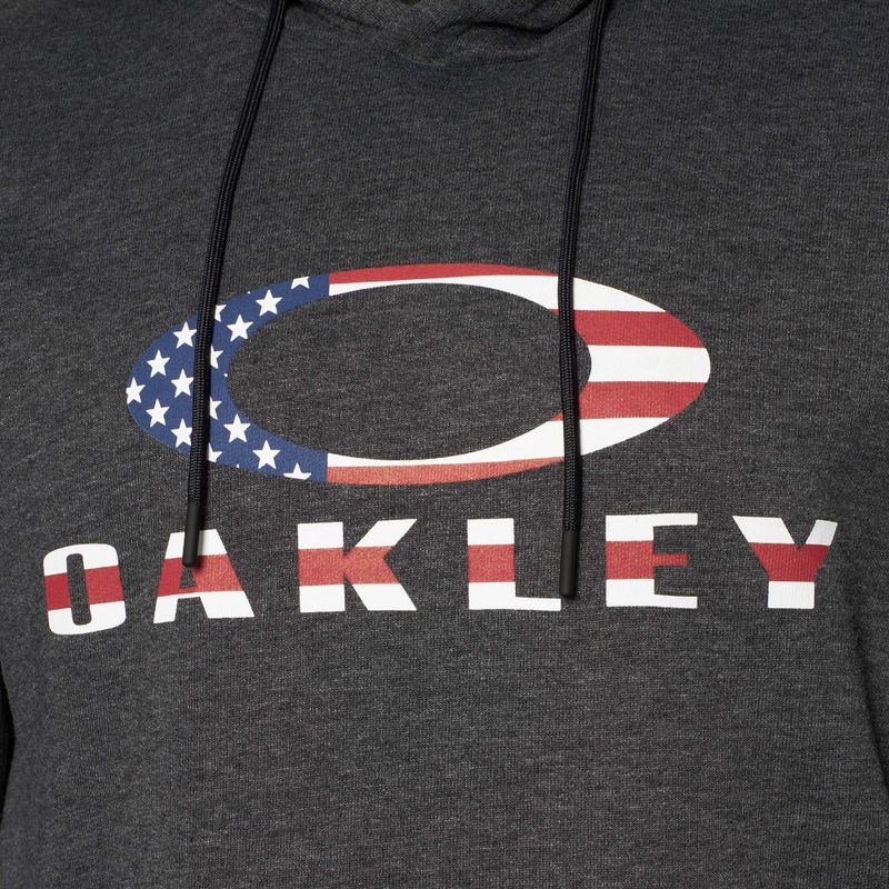 Hanorac pentru bărbați Oakley Bark Fleece Hoodie dark grey heather 3