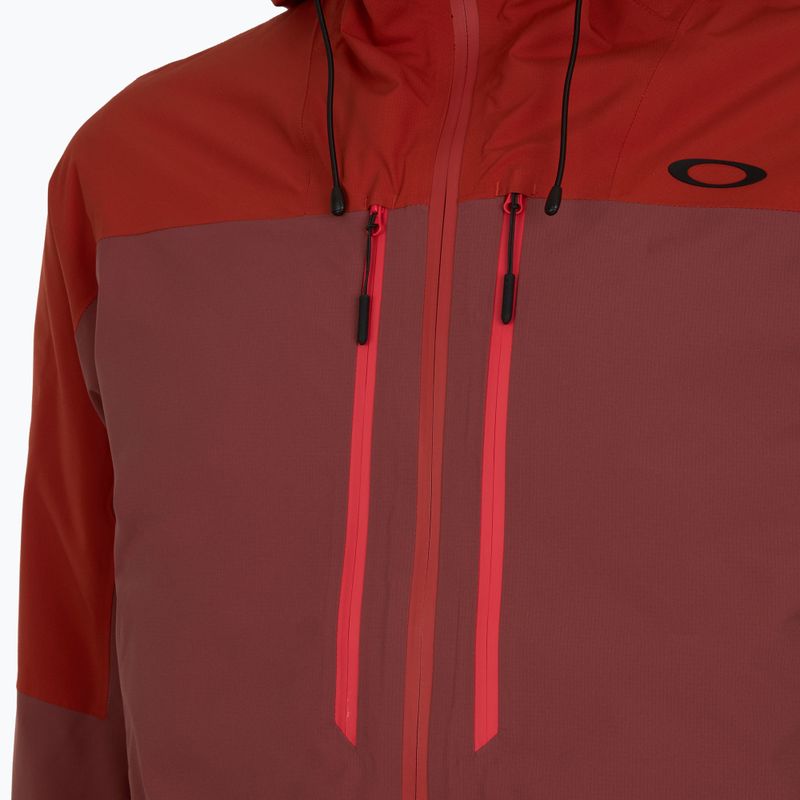 Geacă de schi pentru bărbați Oakley Canopy Pro Insulated flame red/rosewood 3
