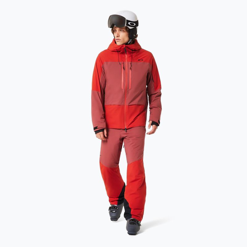 Pantaloni de schi pentru bărbați Oakley Canopy Pro Insulated flame red/rosewood 2