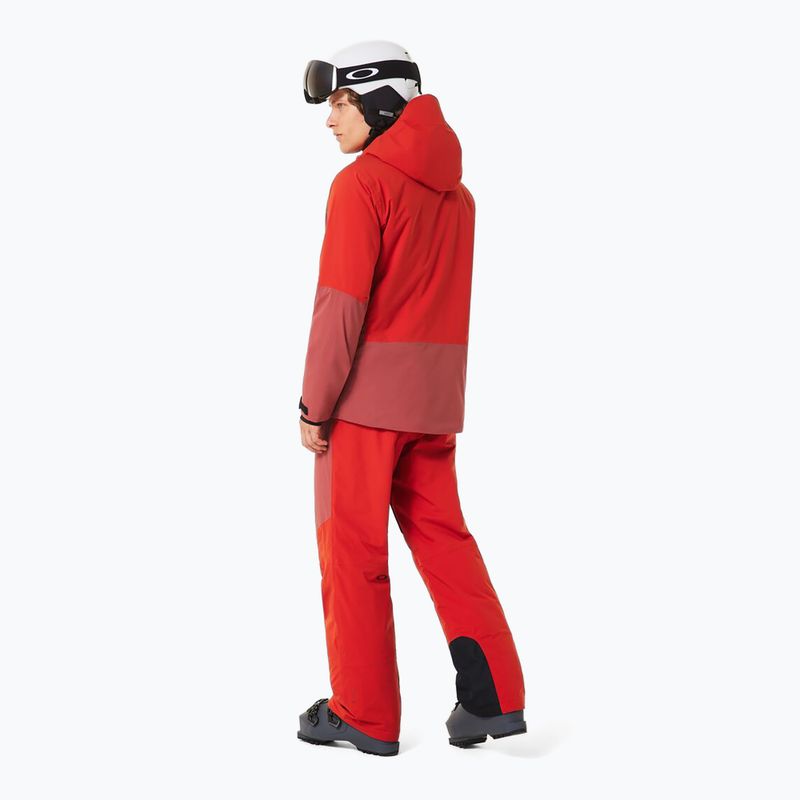 Pantaloni de schi pentru bărbați Oakley Canopy Pro Insulated flame red/rosewood 3
