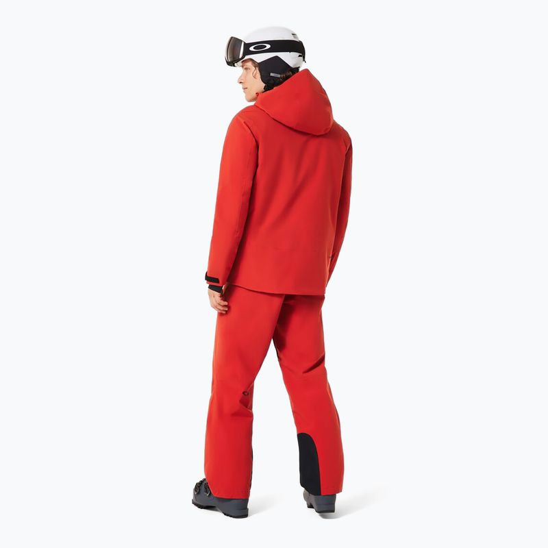 Pantaloni de schi pentru bărbați Oakley Canopy Insulated flame red 3