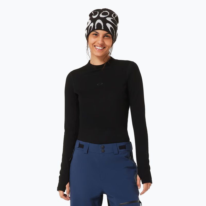 Bluză termică pentru femei Oakley Spruce Wool Base Layer blackout