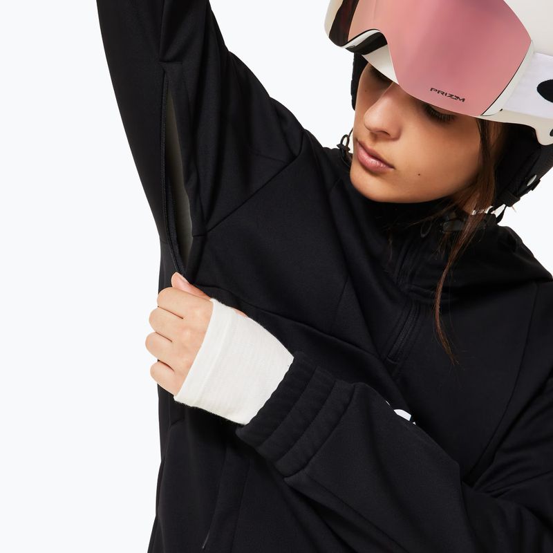 Bluză softshell pentru femei Oakley TNP Nose Grab Softshell Hoodie blackout/white 6