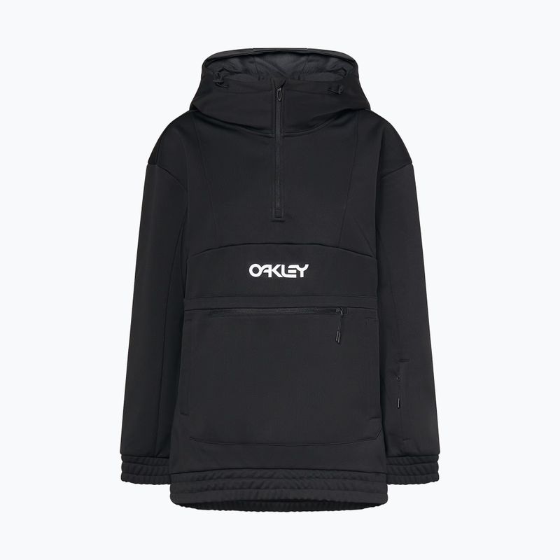 Bluză softshell pentru femei Oakley TNP Nose Grab Softshell Hoodie blackout/white 8