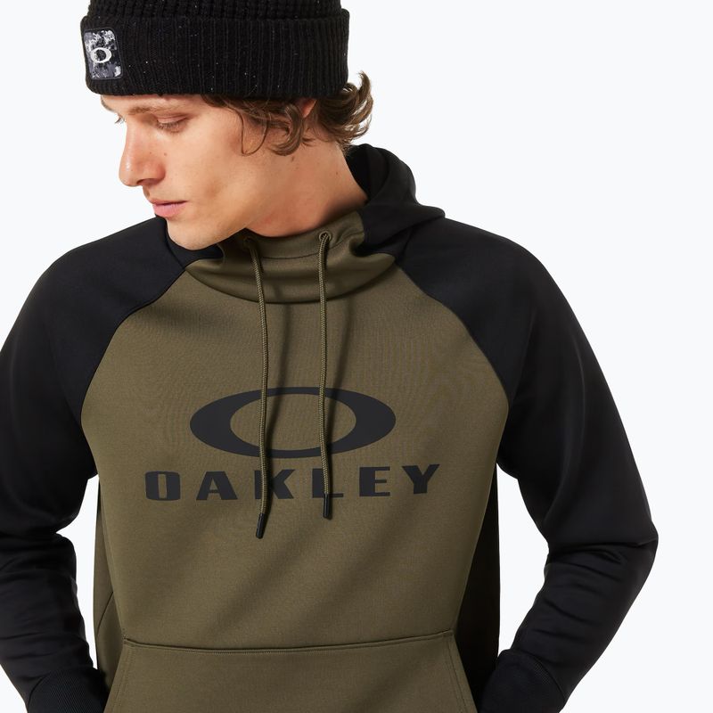 Bluză de snowboard pentru bărbați Oakley Sierra DWR Fleece Hoody 2.0 army green 5