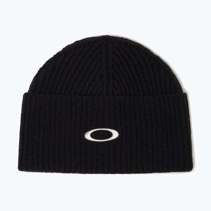 Căciulă de iarnă Oakley Ellipse Ribbed Beanie blackout
