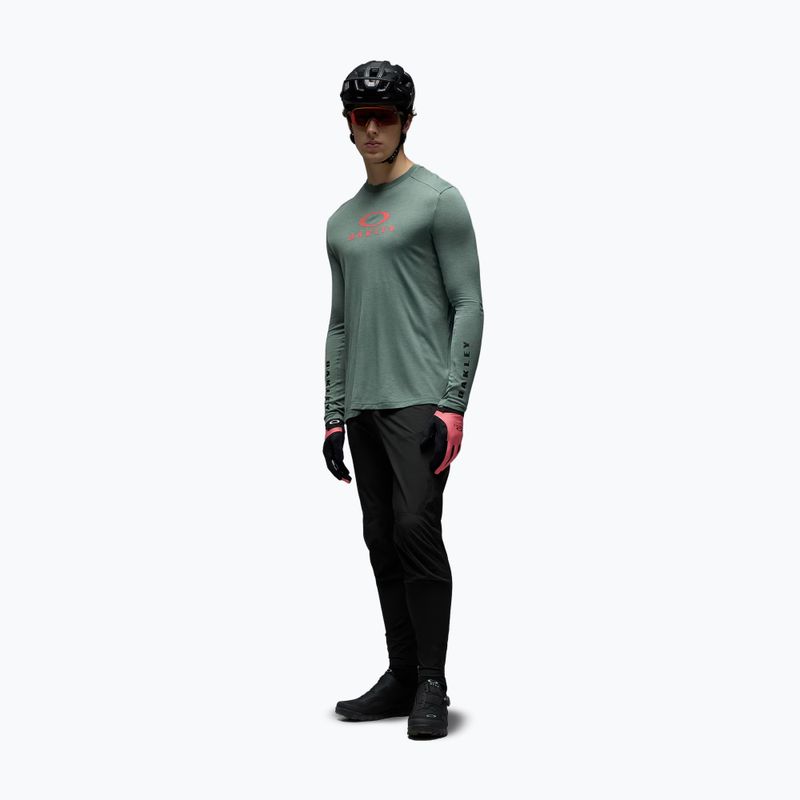 Longsleeve de ciclism pentru bărbați Oakley Seeker Flow LS74O aviator green 2