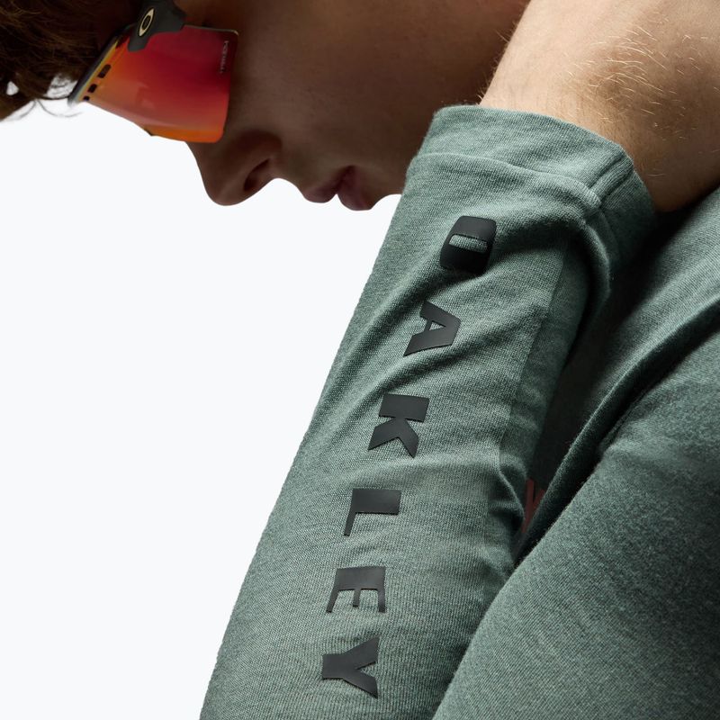 Longsleeve de ciclism pentru bărbați Oakley Seeker Flow LS74O aviator green 4