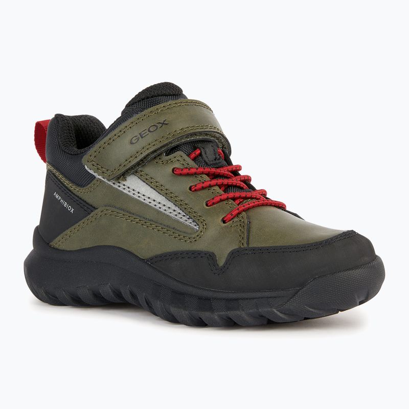 Încălțăminte junior Geox Simbyos Abx dark green/red 7