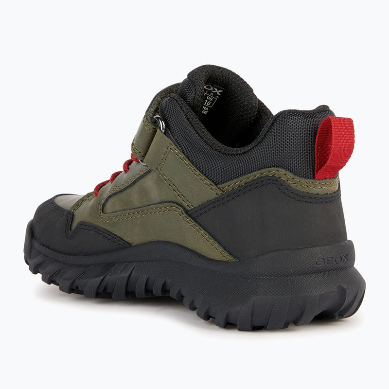 Încălțăminte junior Geox Simbyos Abx dark green/red 9