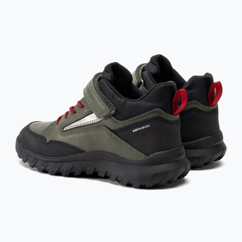 Încălțăminte junior Geox Simbyos Abx dark green/red 3