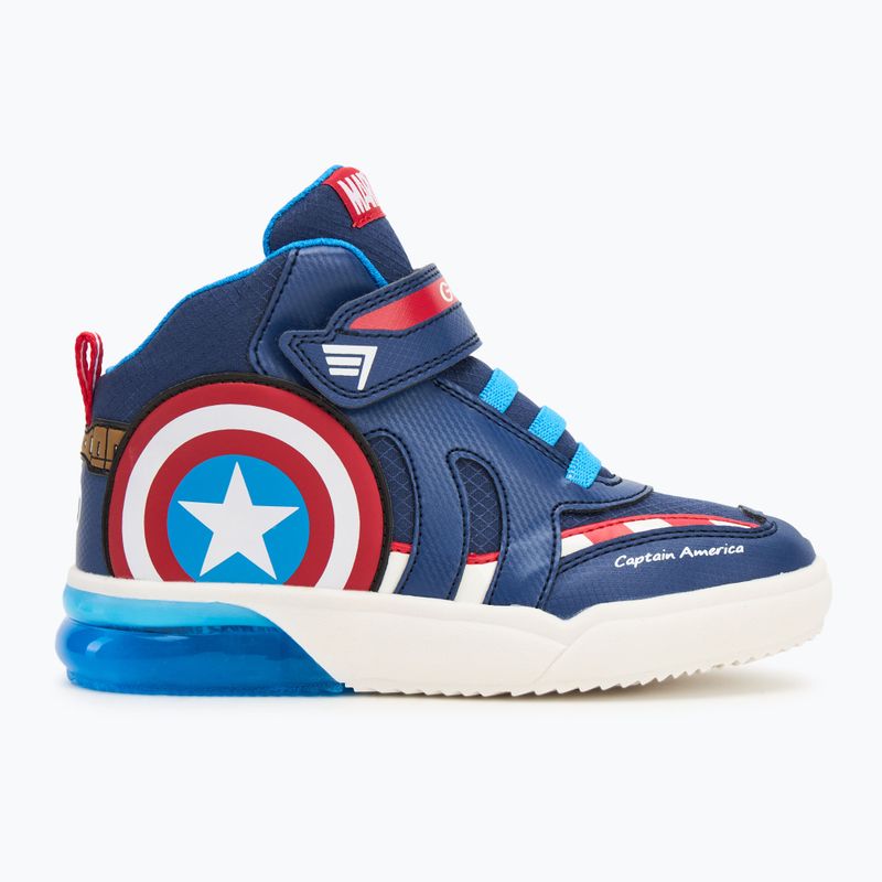 Pantofi pentru copii Geox Grayjay albastru oceanic/roșu 2