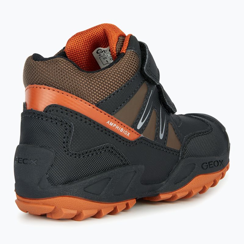 Încălțăminte junior Geox New Savage Abx black/dark orange 10