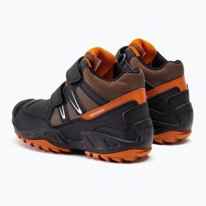 Încălțăminte junior Geox New Savage Abx black/dark orange 3